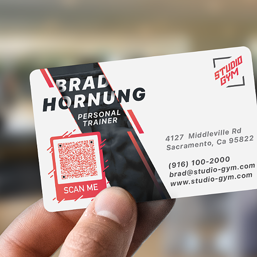 Пример QR-кода для vCard на визитной карточке